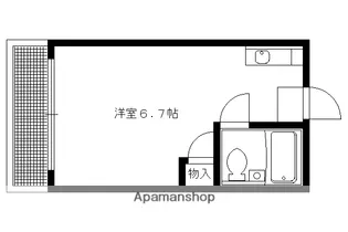 杉山ビル【4-E号室】の間取り