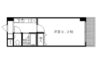 ドミトリィ御池【305号室】の間取り