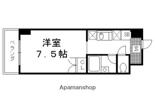 ハウゼ公園前【508号室】の間取り