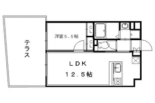 プレシャス御所南【101号室】の間取り
