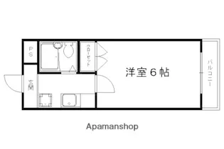 衣笠ホワイトハイム【305号室】の間取り