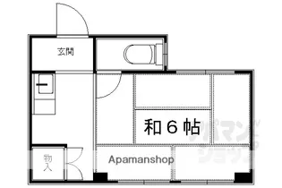 今出川マンション【105号室】の間取り