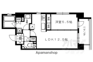 ルーシア烏丸御池【1103号室】の間取り