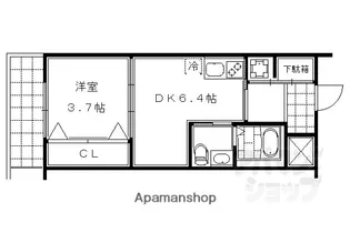 RANーNIJO【2F号室】の間取り