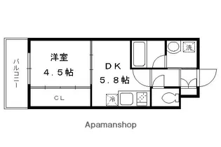 ベラジオ京都円町【4階】の間取り
