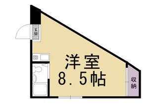 GRAND VALUE 出町柳【305号室】の間取り