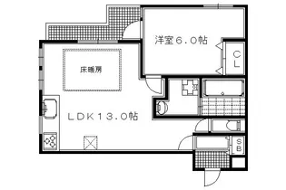 グリーンヒル下鴨本通【204号室】の間取り