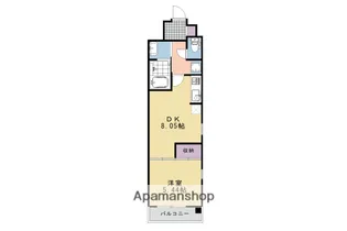 LA MAISON KURAMAGUCHI【406号室】の間取り