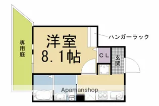 MESA VERDE 御園橋II【1階】の間取り