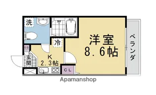 グランレスト西院【3階】の間取り