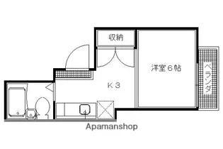 リビエール高野【201号室】の間取り