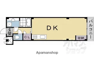 アドマステラス壬生松原【201号室】の間取り
