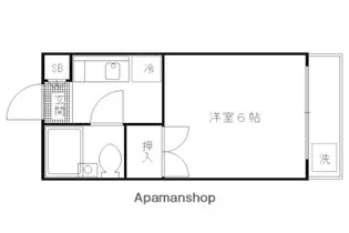 メゾン・ド・ジュネス【107号室】の間取り