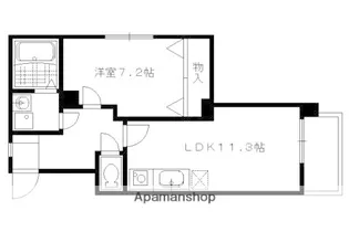 ルセロ鞍馬口【401号室】の間取り