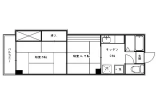 中嶋マンション【A8号室】の間取り