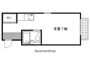 鞍馬口フラット【201号室】の間取り