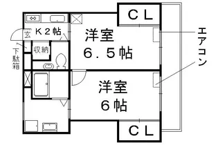 アッツエリマンション【308号室】の間取り