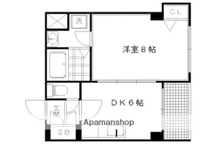 AFICION堀川【6階】の間取り