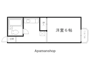 メゾン大戸【205号室】の間取り