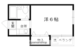 ハウスYII【3-C号室】の間取り