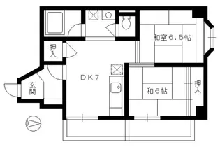 コスモ星の子ハイツ【7階】の間取り