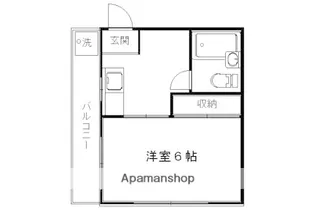 1Kの間取り画像