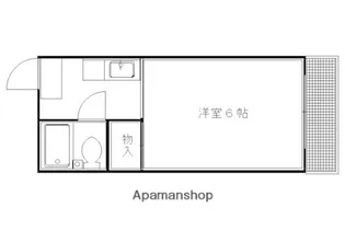 グランタック御所西【202号室】の間取り