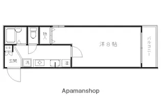 西陣の中【401号室】の間取り