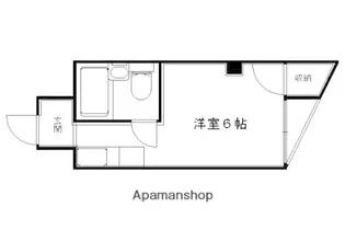 パルハイツウエダ【406号室】の間取り
