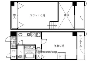 ホーユウコンフォルト西陣【603号室】の間取り