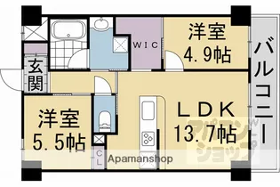 ベルビュー西陣【502号室】の間取り