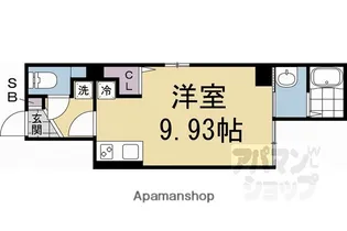 ATTRICE東堀川【501号室】の間取り