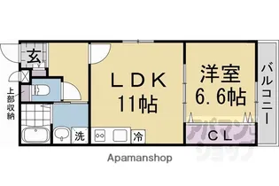 FELIMO京都西陣【301号室】の間取り