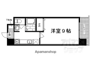 「ハウスセゾン御所南」【905号室】の間取り