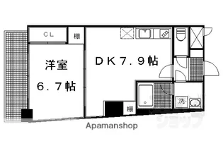 京都府京都市上京区薬師町大宮通今出川下る【マンション】の間取り