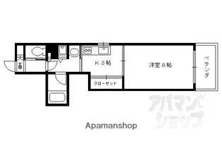 コモド麩屋町三条【203号室】の間取り