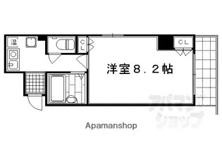 ブランネージュ四条大宮【902号室】の間取り
