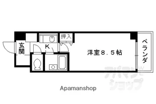 アスカ聚楽【202号室】の間取り