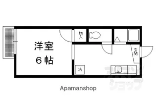 1Kの間取り画像