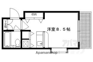 DETOMー1西陣南【311号室】の間取り