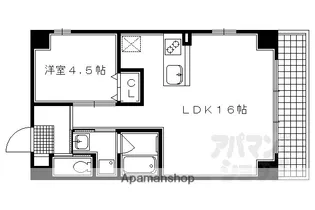 ESPERANZA御所西【201号室】の間取り