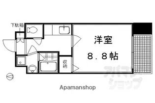 プラネシア星の子京都御所【701号室】の間取り