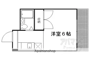 ラ フォンテ御所西【308号室】の間取り