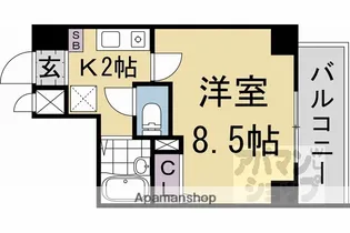 サムティ上堀川【5階】の間取り