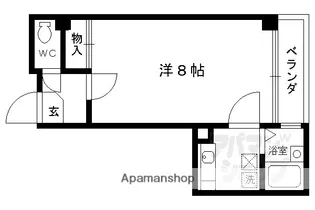 メゾン・ド・ルパン【401号室】の間取り