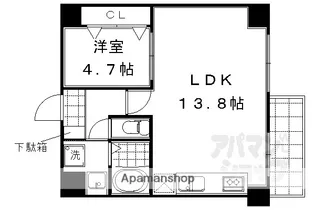ダイヤ パール【507号室】の間取り
