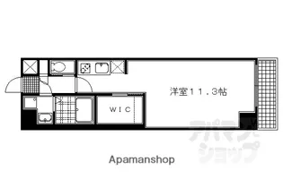 アスヴェル京都東堀川【103号室】の間取り