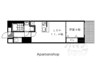 アスヴェル京都東堀川【209号室】の間取り