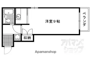 コートハウス大西【308号室】の間取り