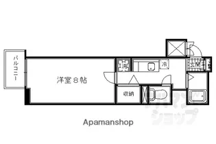 セレッソコート京都御所西【403号室】の間取り